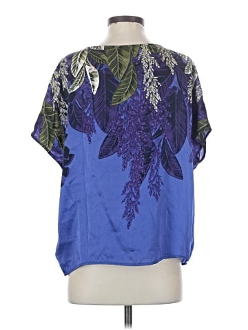 HD in Paris Short Sleeve Silk Top (view 2)