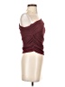 Pull&Bear Burgundy Sleeveless Top Size S - photo 4