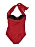 Jantzen Solid Red One Piece Swimsuit Size 12 - photo 2