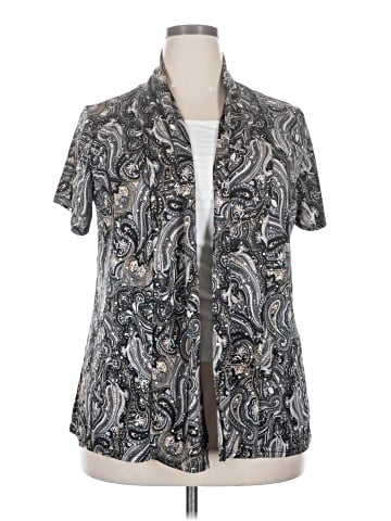 Brittany Black Short Sleeve Blouse (view 1)