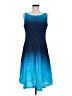 Evan Picone Tie-dye Blue Casual Dress Size 8 - photo 1