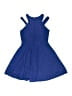 Zunie 100% Polyester Solid Blue Dress Size 10 - photo 2