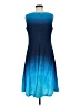 Evan Picone Tie-dye Blue Casual Dress Size 8 - photo 2