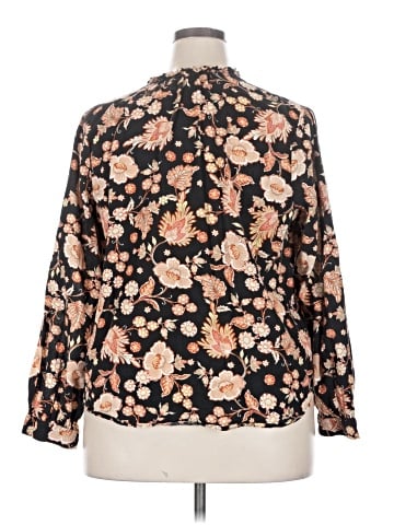 a.n.a. A New Approach Long Sleeve Blouse (view 2)
