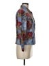 Coldwater Creek Floral Blue Jacket Size M - photo 4