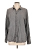 Gap Outlet 100% Lyocell Gray Long Sleeve Button-Down Shirt Size L - photo 1