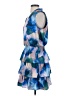 Socialite Tie-dye Blue Cocktail Dress Size S - photo 5