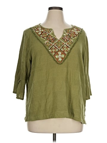Soft Surroundings 3/4 Sleeve Blouse (view 1)