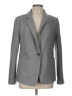 Ann Taylor LOFT 100% Cotton Chevron-herringbone Gray Blazer Size 12 - photo 1