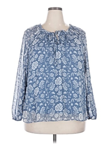 LC Lauren Conrad 3/4 Sleeve Blouse (view 1)