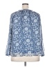 LC Lauren Conrad 100% Polyester Blue 3/4 Sleeve Blouse Size XXL - photo 2