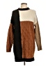 Blu Pepper Color Block Brown Pullover Sweater Size L - photo 1