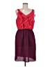 Mossimo Color Block Burgundy Cocktail Dress Size M - photo 1