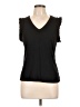 Nine West Black Short Sleeve Top Size L - photo 1