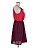 Mossimo Color Block Burgundy Cocktail Dress Size M - photo 4