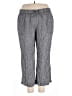 Eileen Fisher 100% Linen Stripes Gray Linen Pants Size 2X (estimated) - photo 1