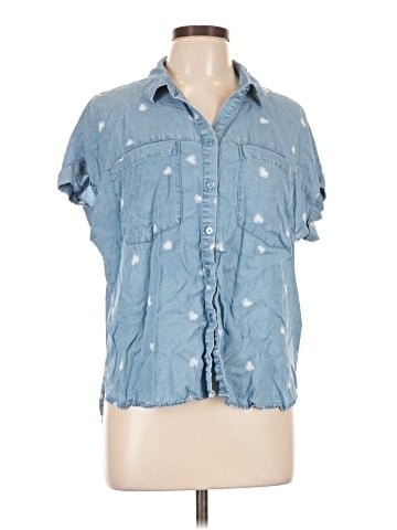 Jane and Delancey Short Sleeve Button-Down Shirt (view 1)