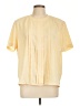 Karen Scott 100% Polyester Yellow Short Sleeve Blouse Size L - photo 1