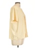 Karen Scott 100% Polyester Yellow Short Sleeve Blouse Size L - photo 4