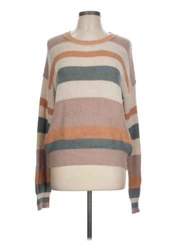 Hem & Thread Pullover Sweater (view 1)