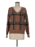 Max Studio Plaid Brown Pullover Sweater Size M - photo 1