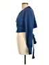 Diane von Furstenberg 100% Polyester Blue Long Sleeve Blouse Size L (estimated) - photo 5