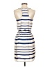 Aqua 100% Polyester Stripes Blue Casual Dress Size XS - photo 2