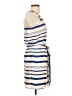 Aqua 100% Polyester Stripes Blue Casual Dress Size XS - photo 4