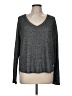 Gap Body Metallic Gray Pullover Sweater Size M - photo 1