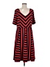 The Limited Stripes Red Casual Dress Size L - photo 1