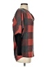 White Birch Plaid Red Poncho Size S - photo 4