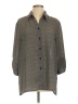Sag Harbor Tweed Gray Black 3/4 Sleeve Button-Down Shirt Size L (estimated) - photo 1