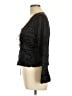 Reformation 100% Silk Black Long Sleeve Silk Top Size 8 - photo 5