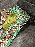 Whisper 100% Polyester Paisley Green Romper Size M - photo 4