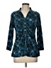 Alfani Blue 3/4 Sleeve Blouse Size L - photo 1