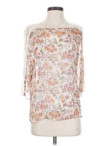 Bailey 44 3/4 Sleeve Silk Top (view 1)