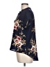 Shein 100% Polyester Floral Blue Short Sleeve Blouse Size L - photo 5