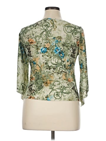 Brittany Black 3/4 Sleeve Blouse (view 2)
