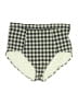 Adore Me Checkered-gingham Ivory Swimsuit Bottoms Size 1X - photo 1