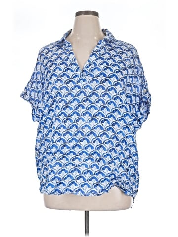 Sigrid Olsen Short Sleeve Blouse (view 1)