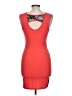 Beware! Color Block Orange Cocktail Dress Size L - photo 2