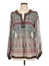 Joie 100% Cotton Silver Long Sleeve Blouse Size L - photo 1