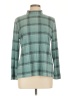 Style&Co Plaid Teal Turtleneck Sweater Size L - photo 1