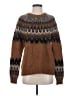 A.L.C. Chevron-herringbone Brown Wool Pullover Sweater Size S - photo 1