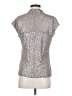 Calvin Klein Metallic Silver Short Sleeve Top Size S - photo 2