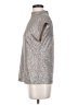 Calvin Klein Metallic Silver Short Sleeve Top Size S - photo 5
