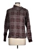 Breckenridge Argyle Brown Long Sleeve Blouse Size 10 - photo 1