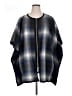 MICHAEL Michael Kors Plaid Blue Poncho Size XL - photo 1