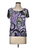 AGB Purple Short Sleeve Top Size L (petite) - photo 1