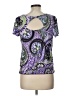 AGB Purple Short Sleeve Top Size L (petite) - photo 2